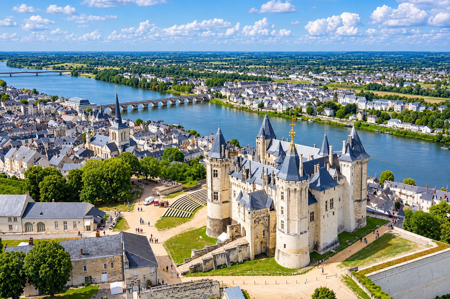 Château de Saumur et la Loire
